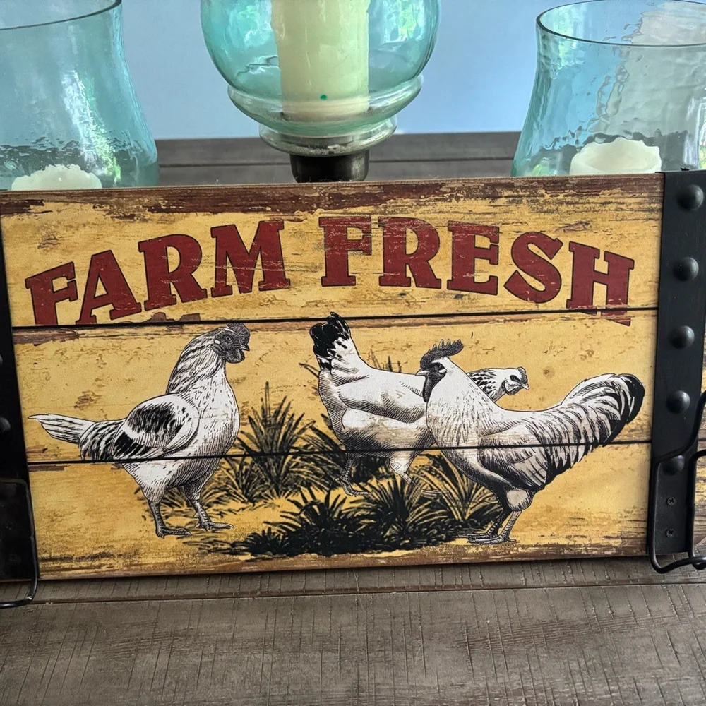 Farm Fresh Rustic Wall Sign - Picture 2 of 3